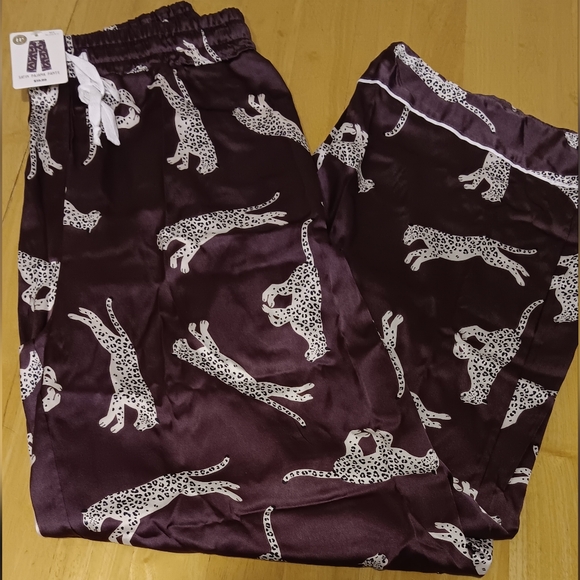Satin Pajama Pants in Satin Bag M/L 8-12 NWT - Picture 2 of 3